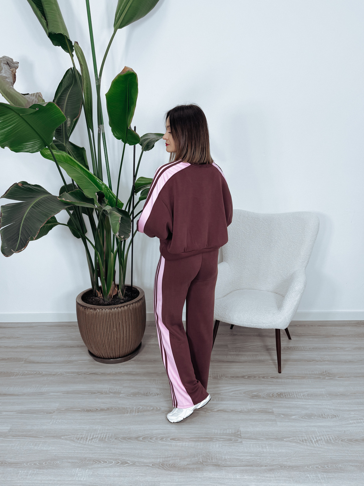 Bluza - materiał MASEŁKO | bordo SPORTI  zdjęcie 3