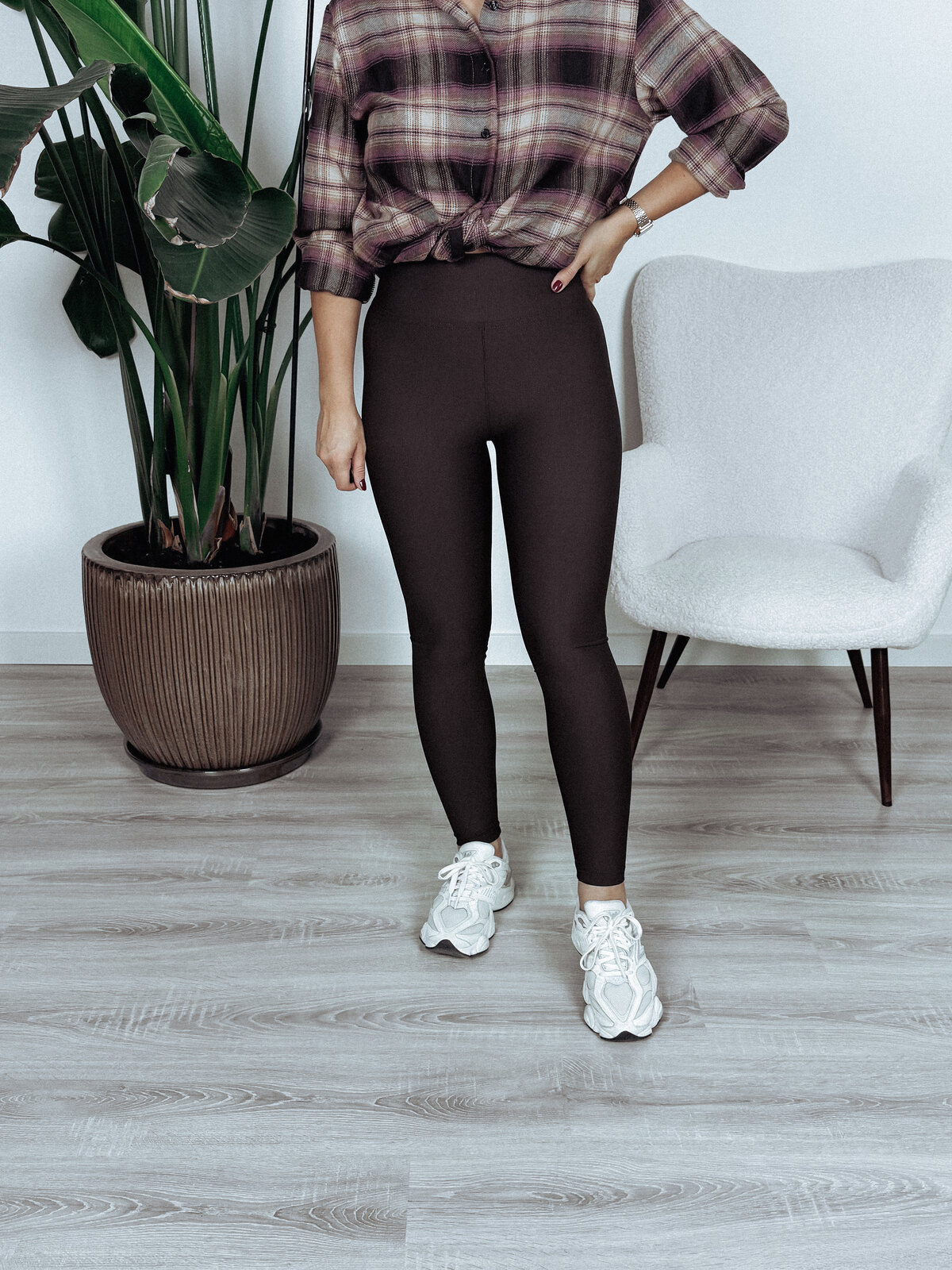Modelujące leginsy PREMIUM czekoladowe SLIM RETURN zdjęcie 1