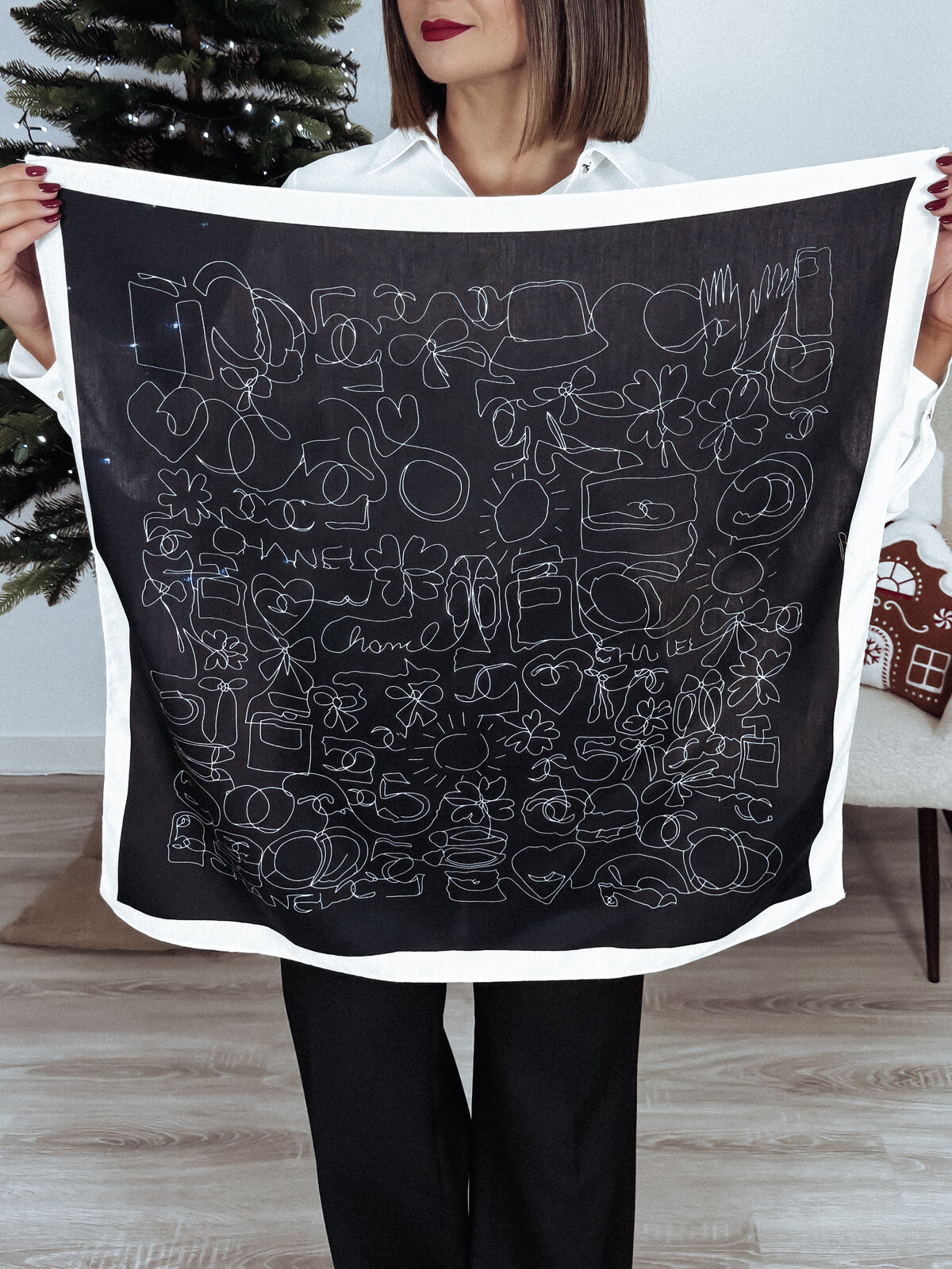 Apaszka z wiskozy LUXURY XXXII zdjęcie 1