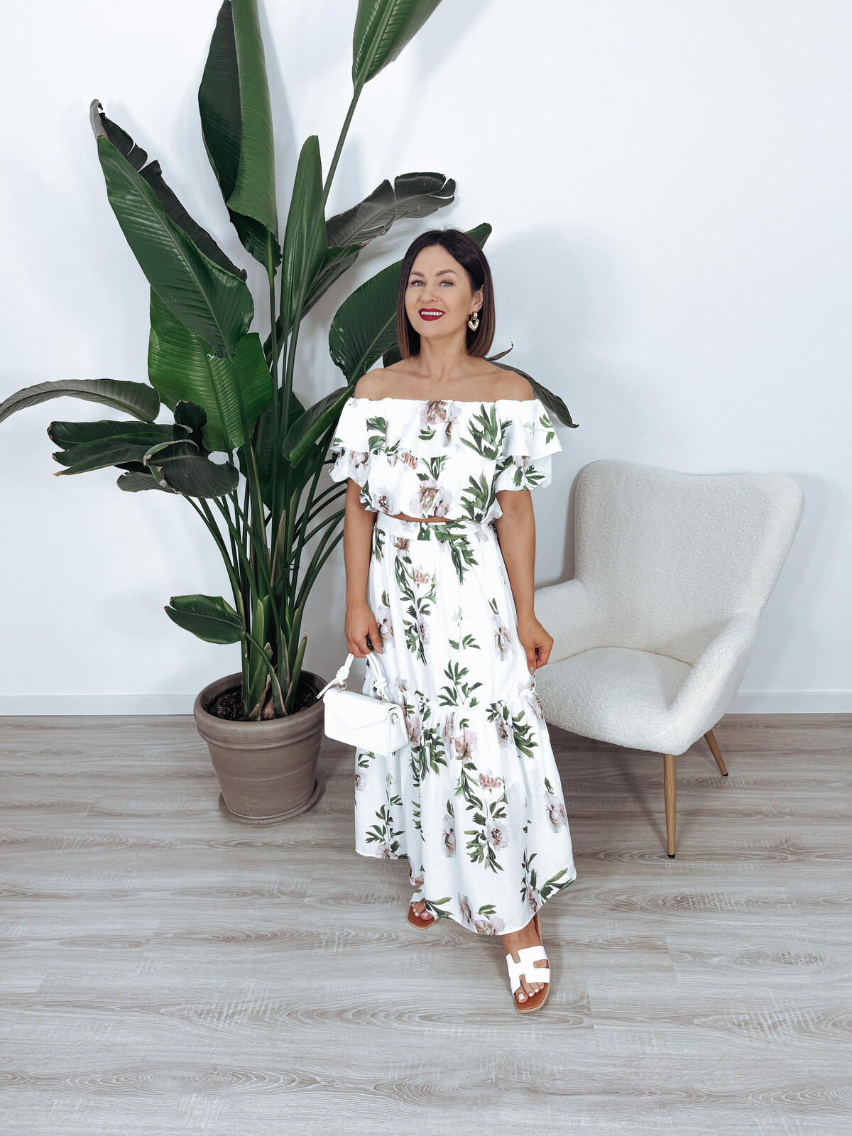 Komplet premium krótki top + maxi spódnica BEAUTY zdjęcie 1