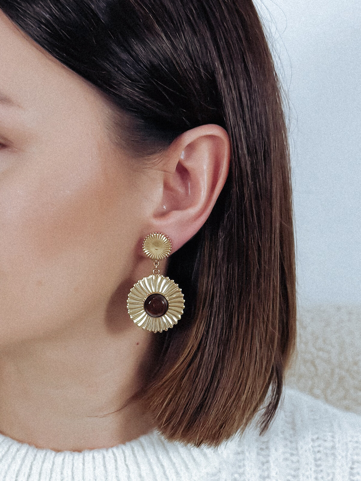 Złote kolczyki K110 zdjęcie 1