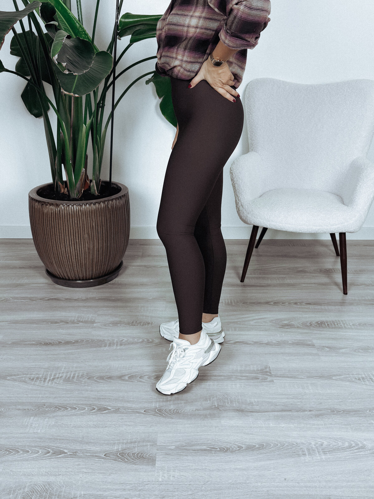 Modelujące leginsy PREMIUM czekoladowe SLIM RETURN zdjęcie 2