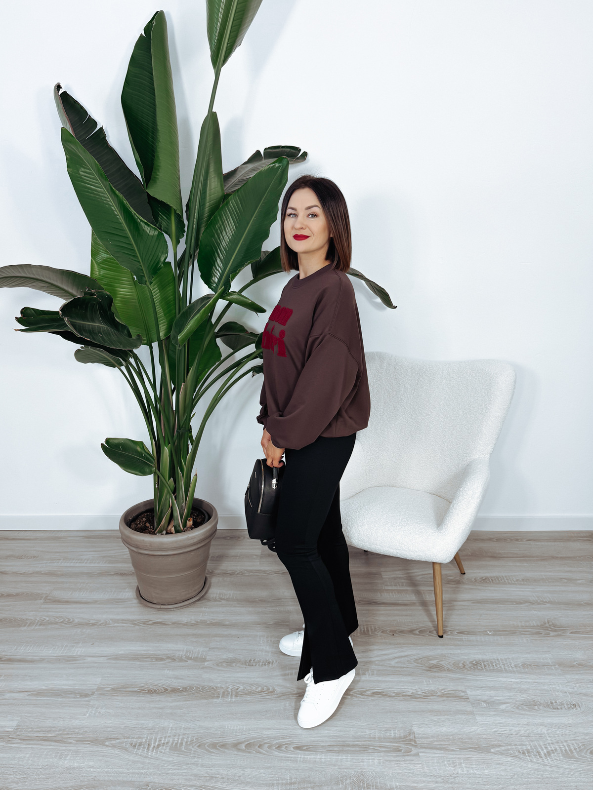 Bluza oversize | brązowa | premium MON CHERI ♡ zdjęcie 3