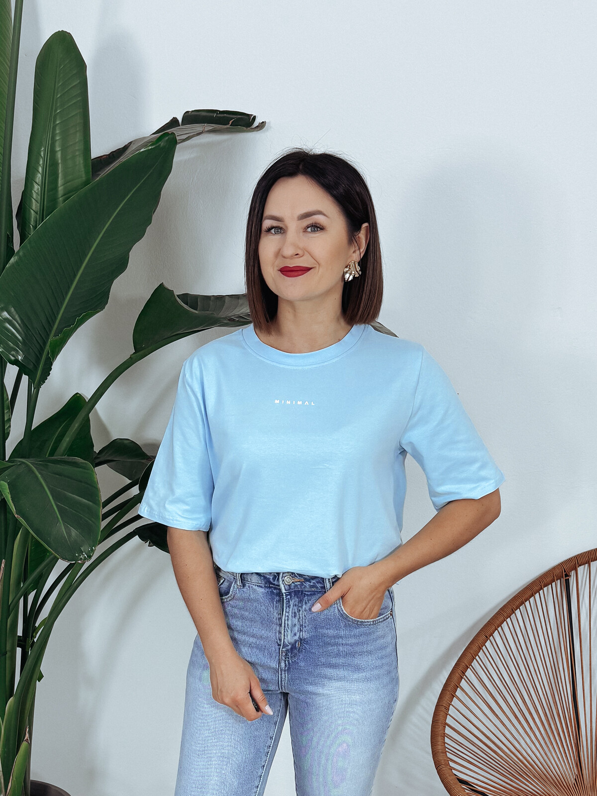 T-shirt baby blue MALAGA ♡ zdjęcie 1