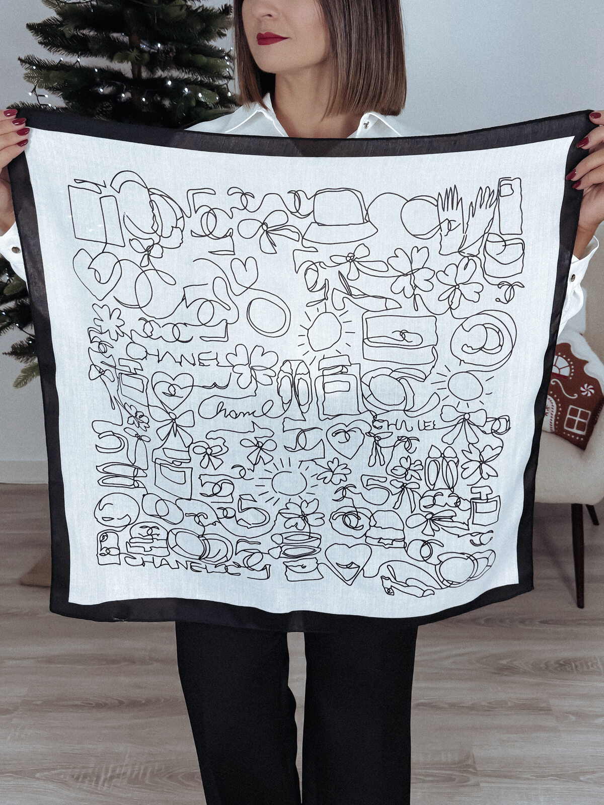 Apaszka z wiskozy LUXURY XXVII zdjęcie 1