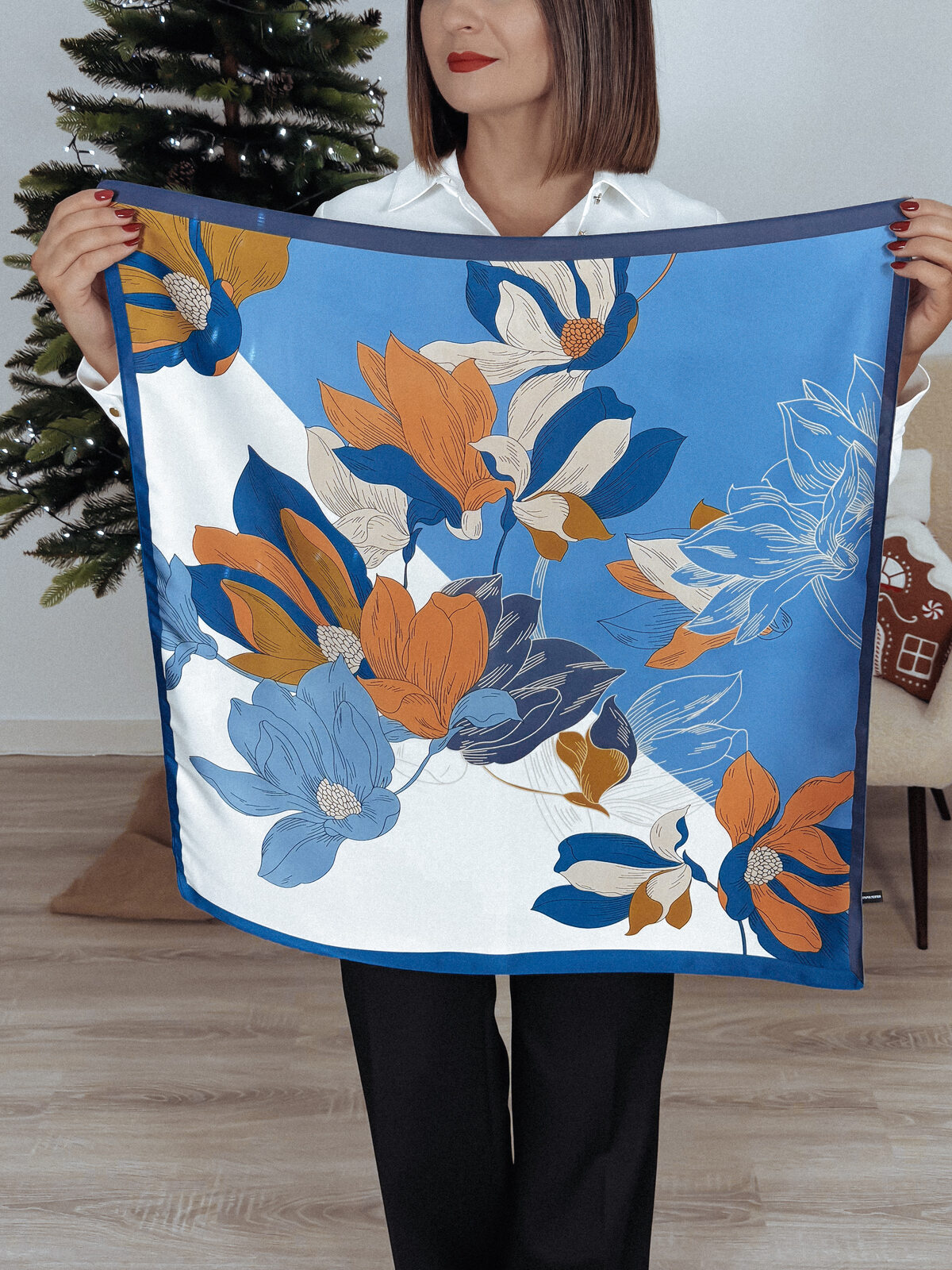 Apaszka satynowa LUXURY XXI zdjęcie 1