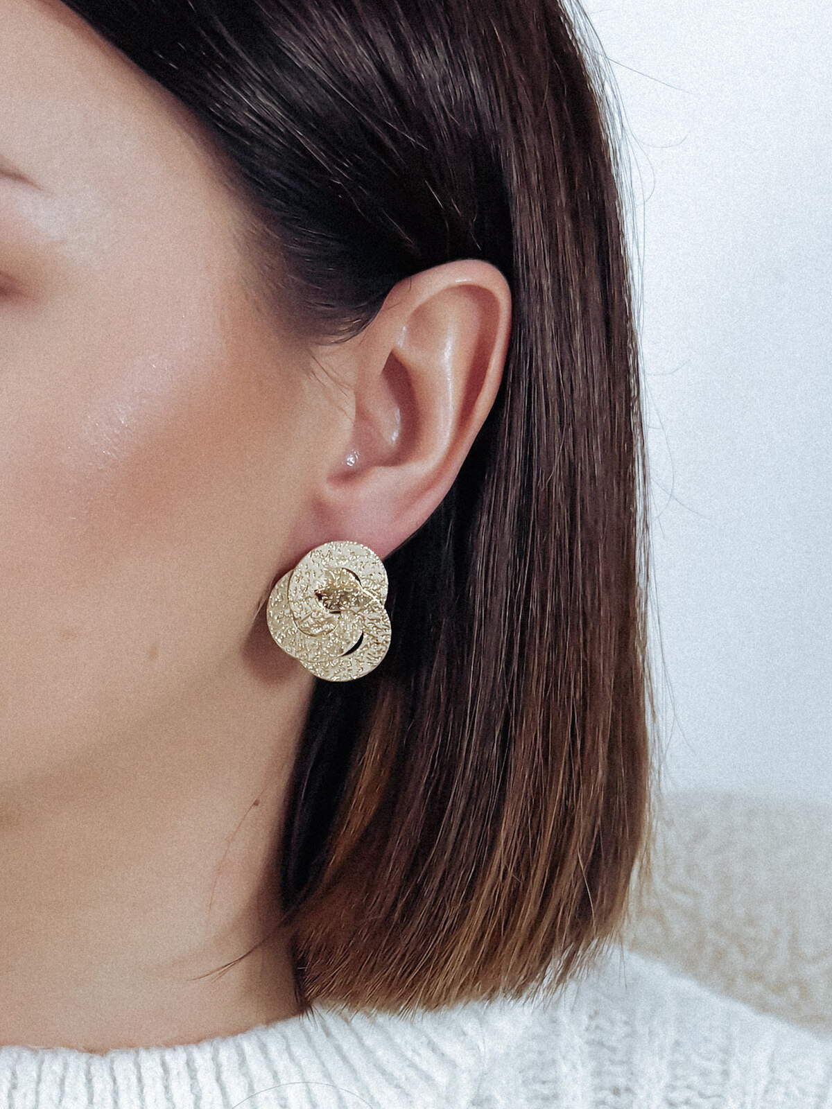 Złote kolczyki K100 zdjęcie 1