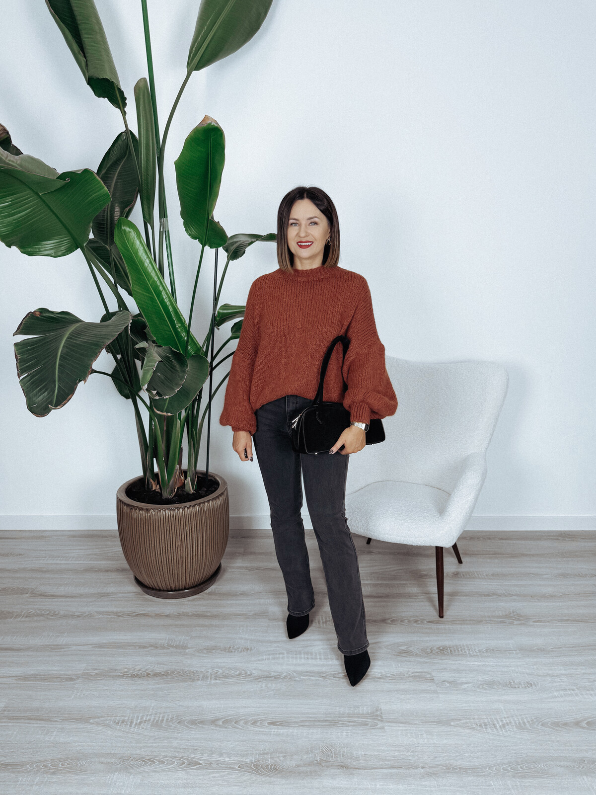 Jeansy wide leg | prosta nogawka | czarne PROMIS zdjęcie 2