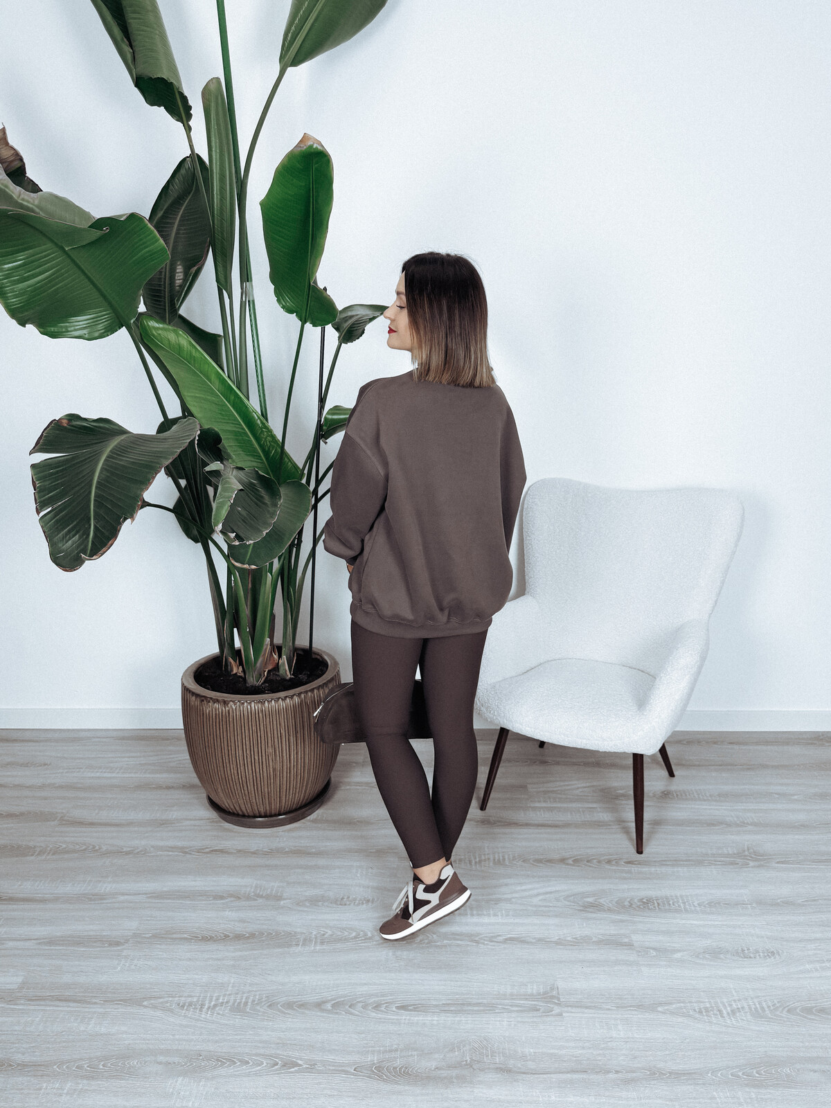 Bluza oversize brązowa MICKEY zdjęcie 4