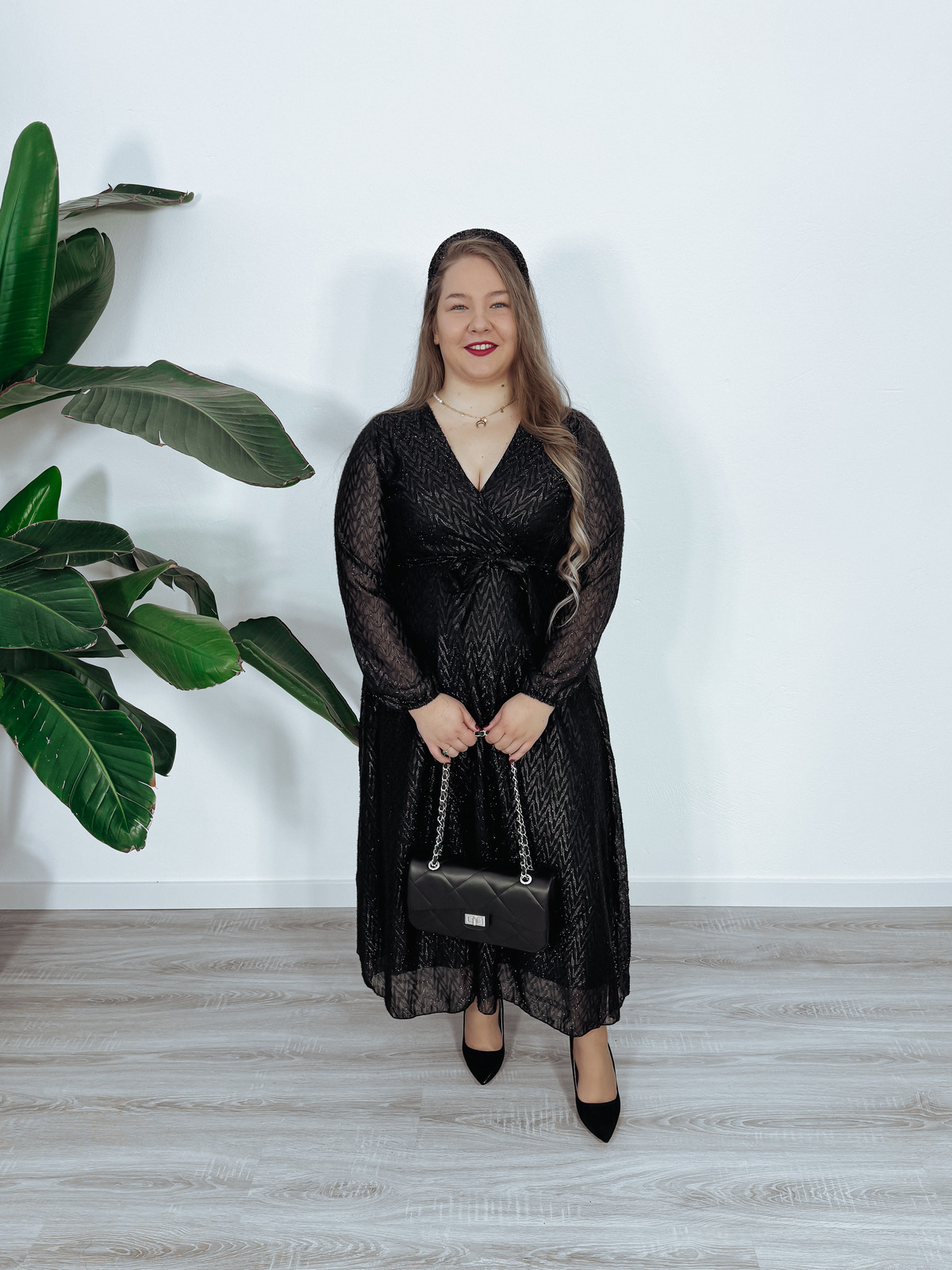 Sukienka maxi czarna DARLING zdjęcie 3