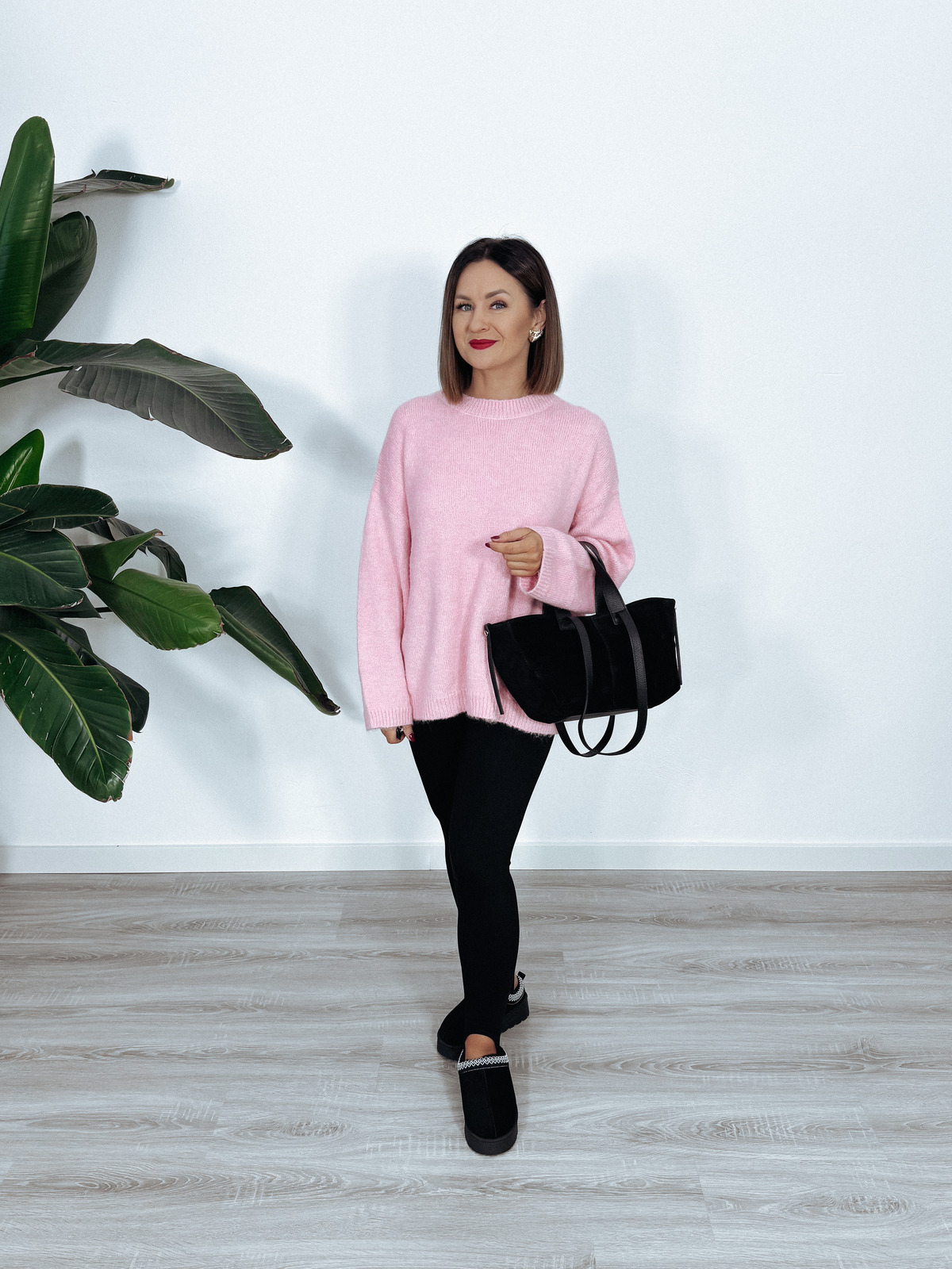 Sweter premium 65% wełna różowy ROKSANA ♡ zdjęcie 2