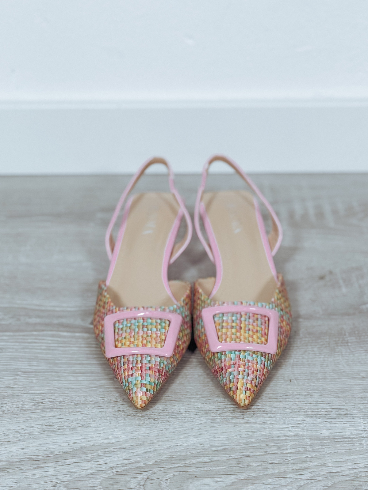 Buty typu slingback | obcas kaczuszka | różowe VICTORIA ♡ zdjęcie 4