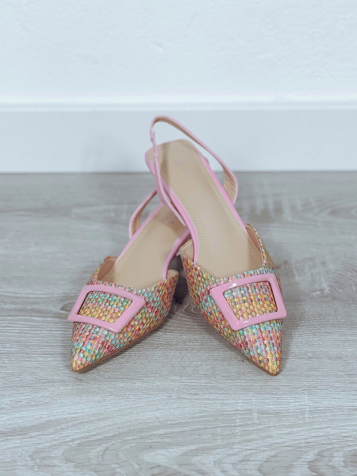 Buty typu slingback | obcas kaczuszka | różowe VICTORIA ♡ zdjęcie 2