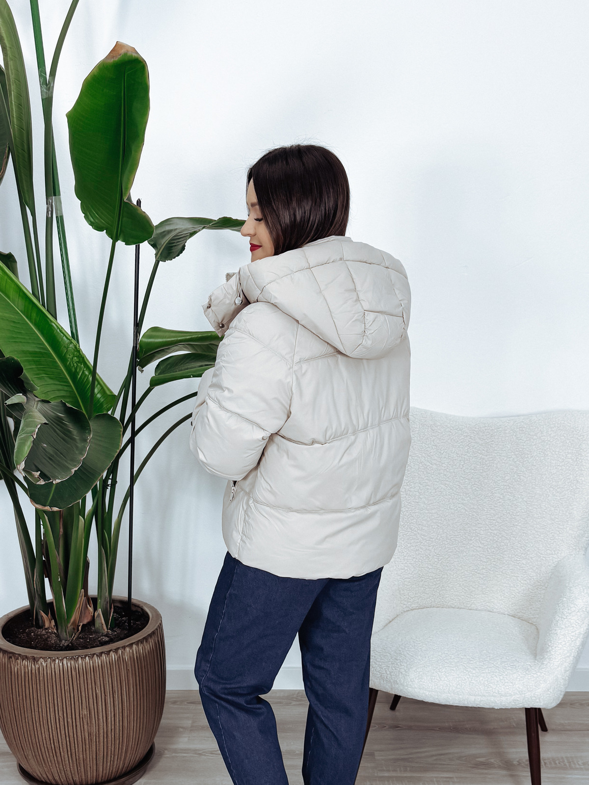 Kurtka zimowa beżowa ONYX zdjęcie 3