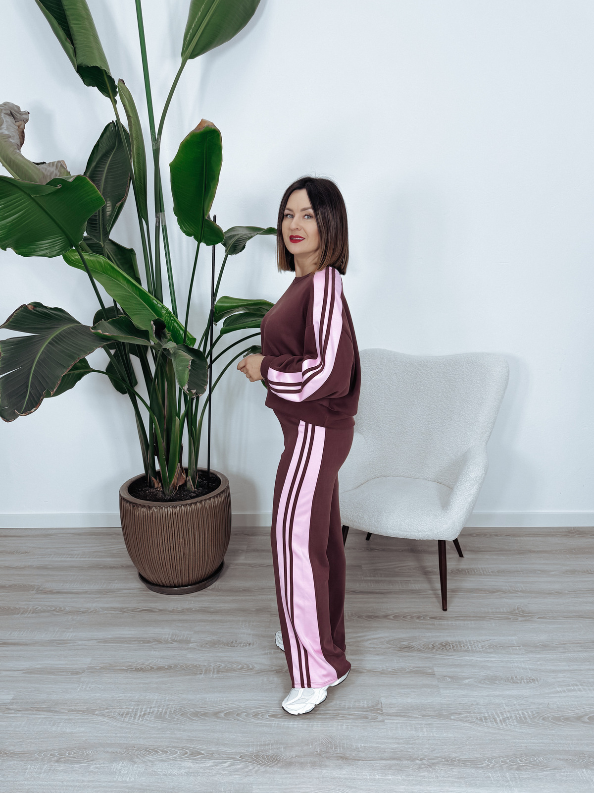 Bluza - materiał MASEŁKO | bordo SPORTI  zdjęcie 4