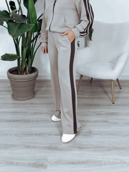 Spodnie dresowe | 1 pasek na nogawce | materiał MASEŁKO fango SHORTY