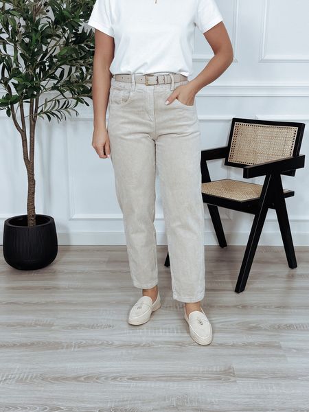 Spodnie sztruksowe beżowe ESME