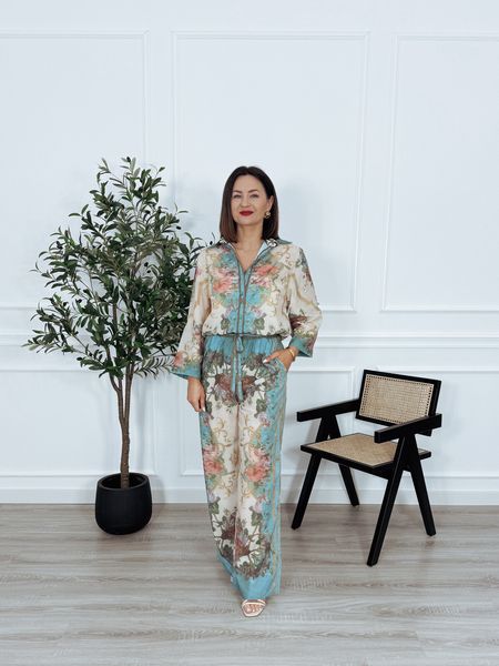 Komplet koszula + spodnie kwiaty SAMMY