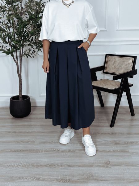 Spódnica 100% bawełny granat GONNA