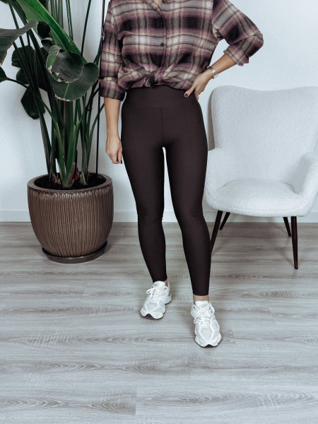 Modelujące legginsy PREMIUM czekoladowe SLIM RETURN