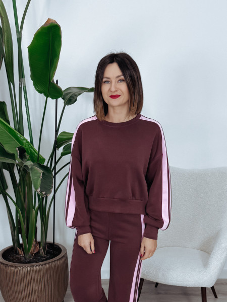 Bluza - materiał MASEŁKO | bordo SPORTI 