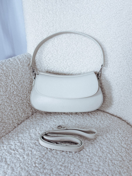 Torebka ze skóry naturalnej jasno beżowa LEMONY