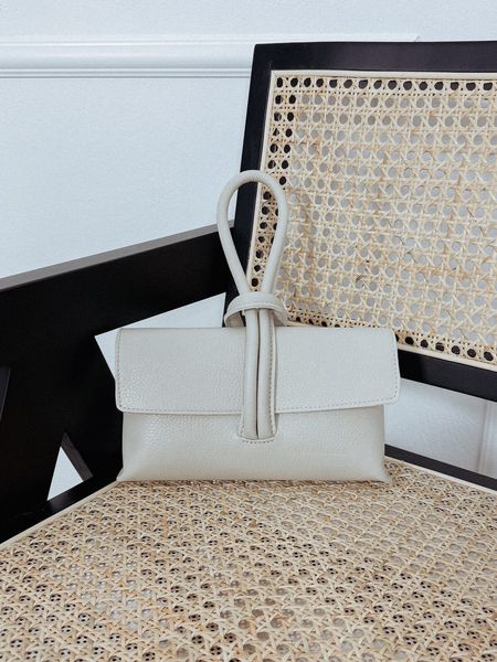 Torebka wizytowa beżowa skóra naturalna MILADY