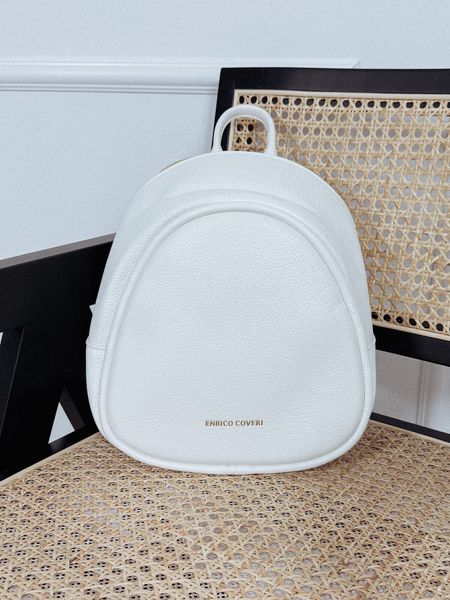 Plecak biały ze skóry ekologicznej TRAVELO