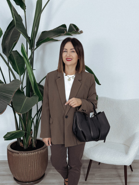 Marynarka czekoladowa LOLET