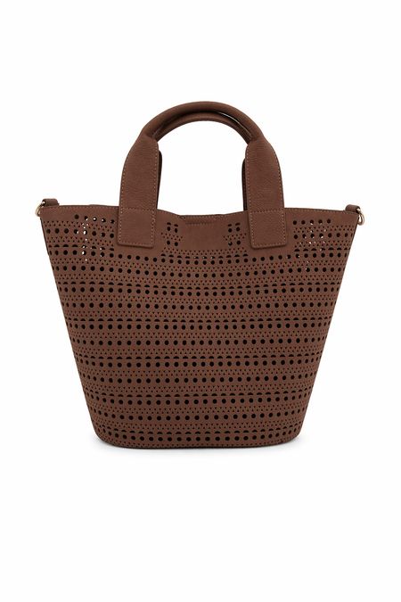 Torebka 2w1 ażurowa brązowa ROMINA