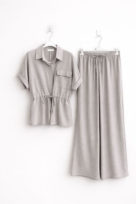 Komplet z wiskozy z szerokimi spodniami fango BOVA - PRE ORDER