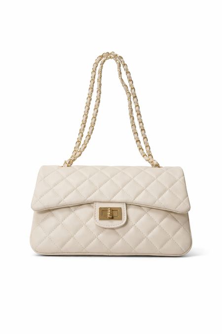 Torebka ze skóry naturalnej pikowana beżowa GIOVANA