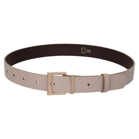 Pasek ze skóry naturalnej beżowy MARCO ♡