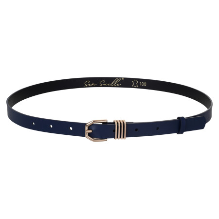 Pasek ze skóry naturalnej granatowy TIFFANY ♡