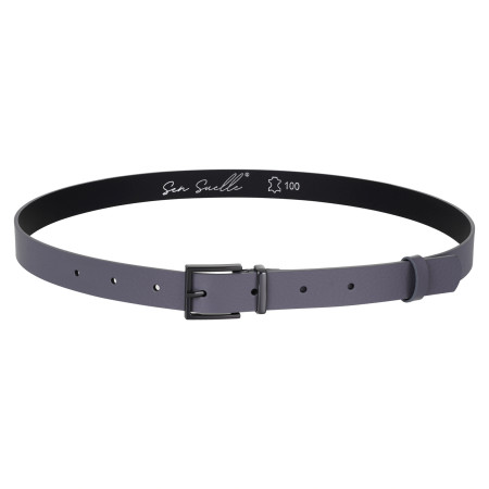 Pasek ze skóry naturalnej szary GREY ♡