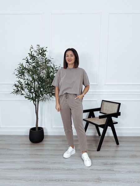 Komplet dresowy z bawełny cieniowanej fango LENIS