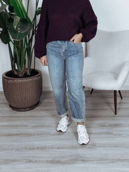 Jeansy typu balloony niebieskie COLSEN