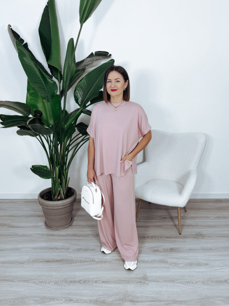 Komplet z modalu premium różowy SOMALI