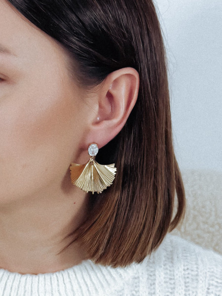 Złote kolczyki K117