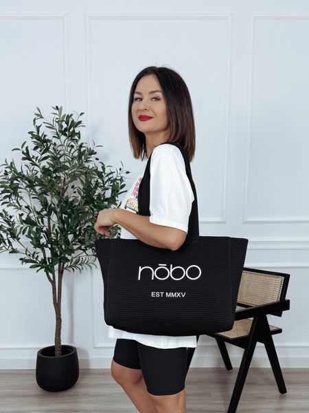 Torba shopperka czarna NOBO