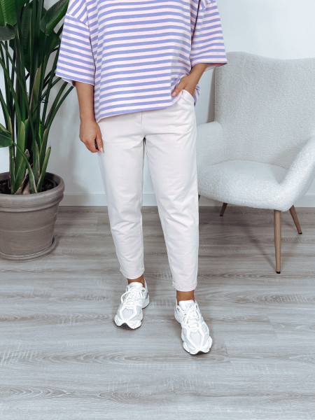 Spodnie dresowe puder róż EMILY