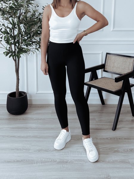 Modelujące legginsy PREMIUM czarne SLIM RETURN