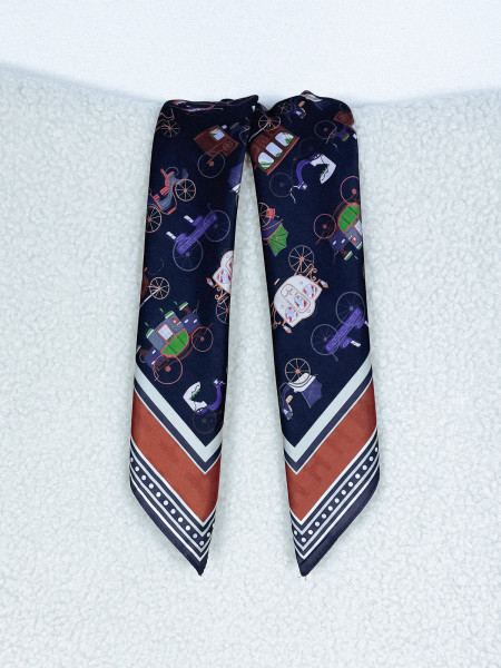 Apaszka z wiskozy i jedwabiu dwustronna MURANO I