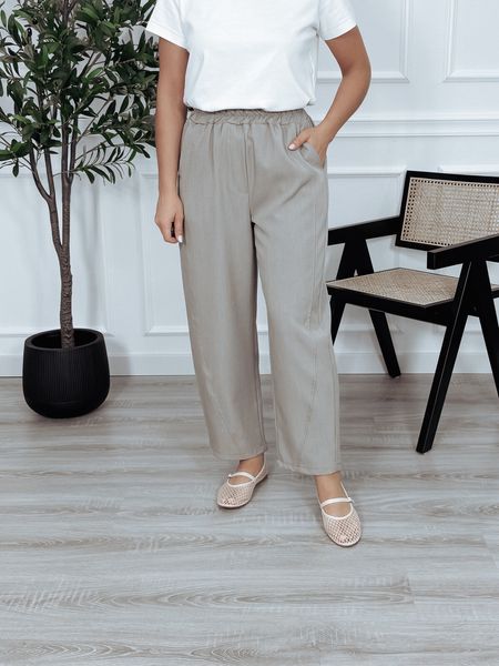 Spodnie materiałowe eleganckie balloon fango FLINS